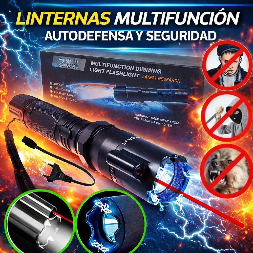 Linterna Multifuncion Recargable Teiser